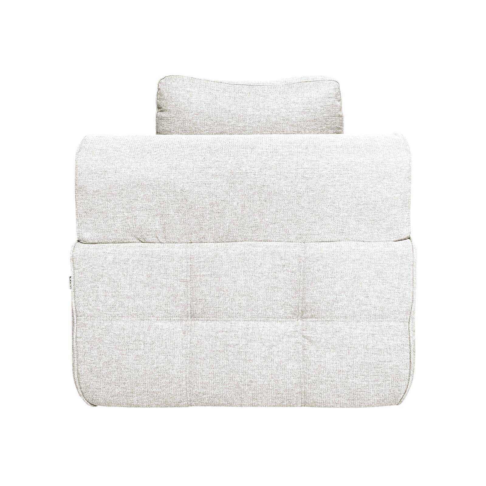 Módulo central de 1 plaza para sofá de tela con cojines