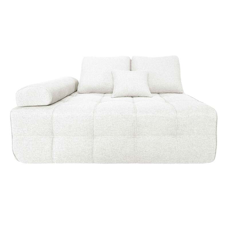 Sofá de 5 plazas de tela con puf y cojines (4/8)