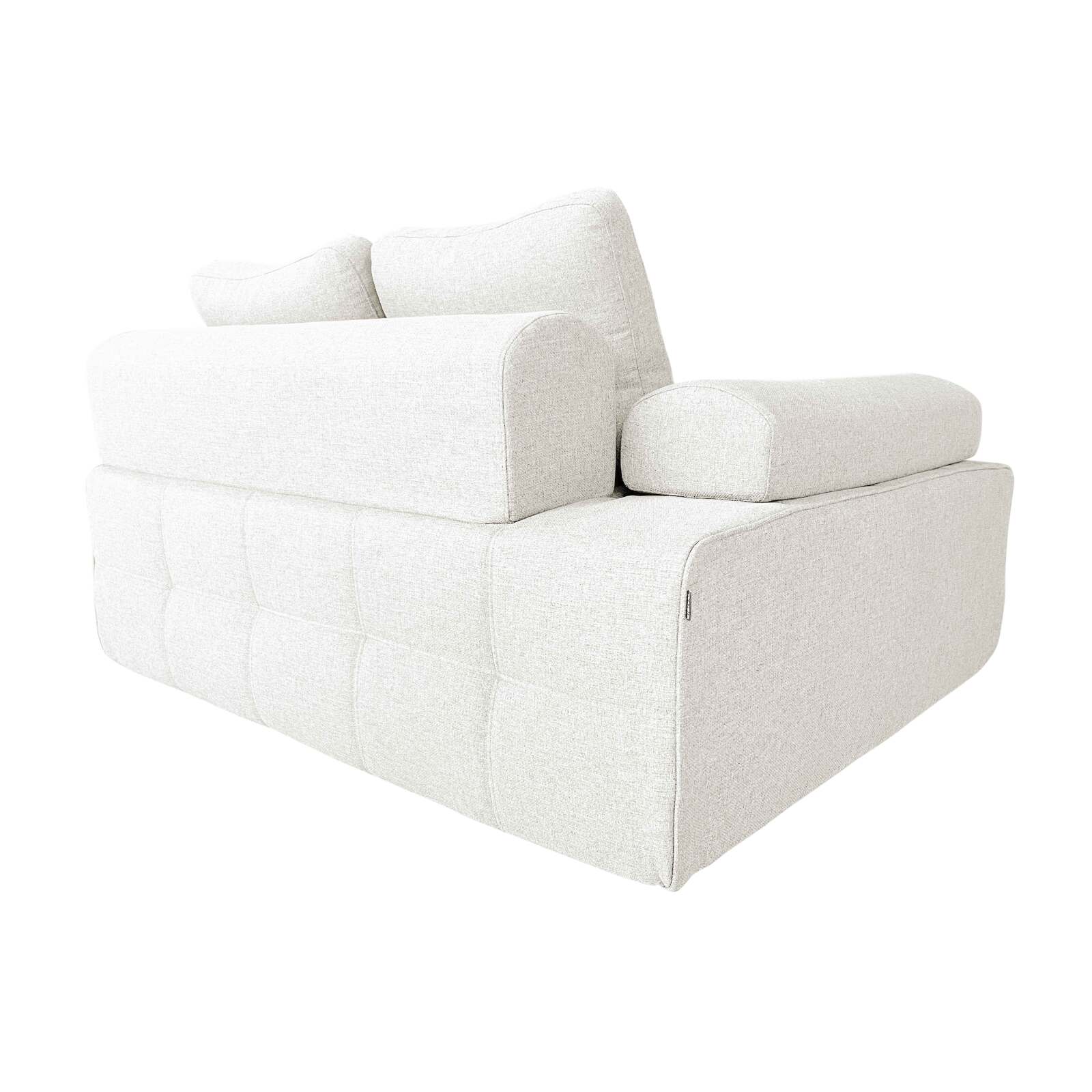 Sillón derecho para sofá modular de tela con cojines