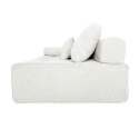 Sillón derecho para sofá modular de tela con cojines