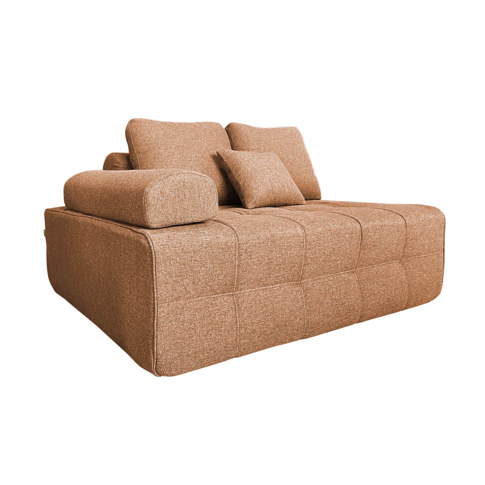 Sillón derecho para sofá modular de tela con cojines