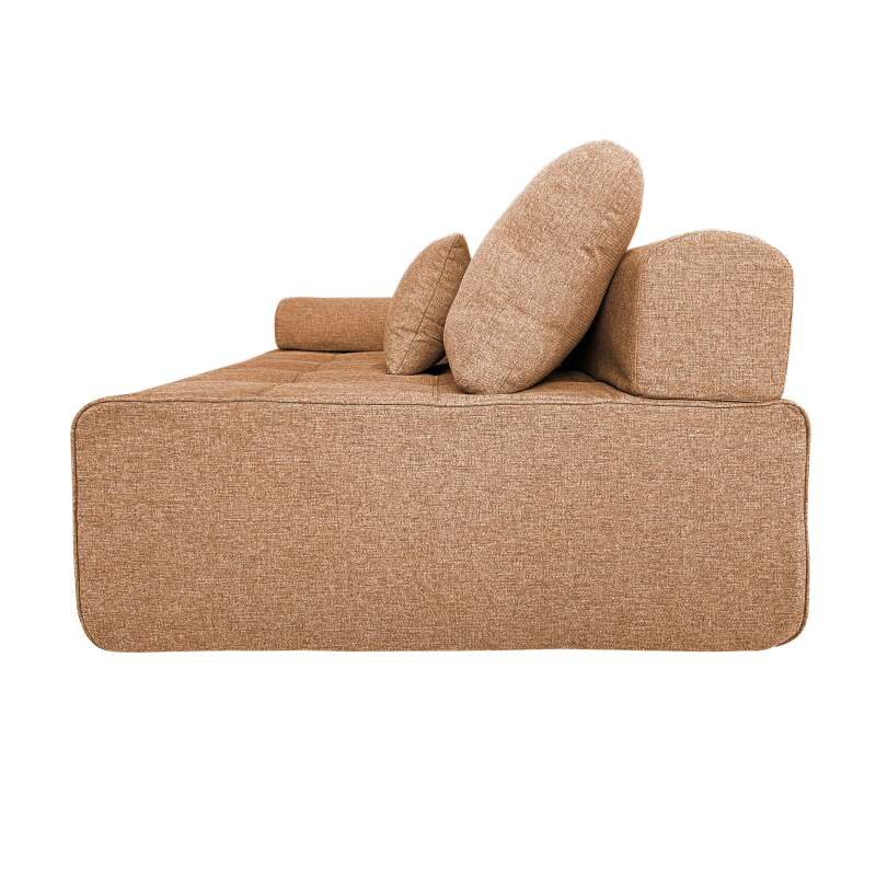 Sillón derecho para sofá modular de tela con cojines (4/6)