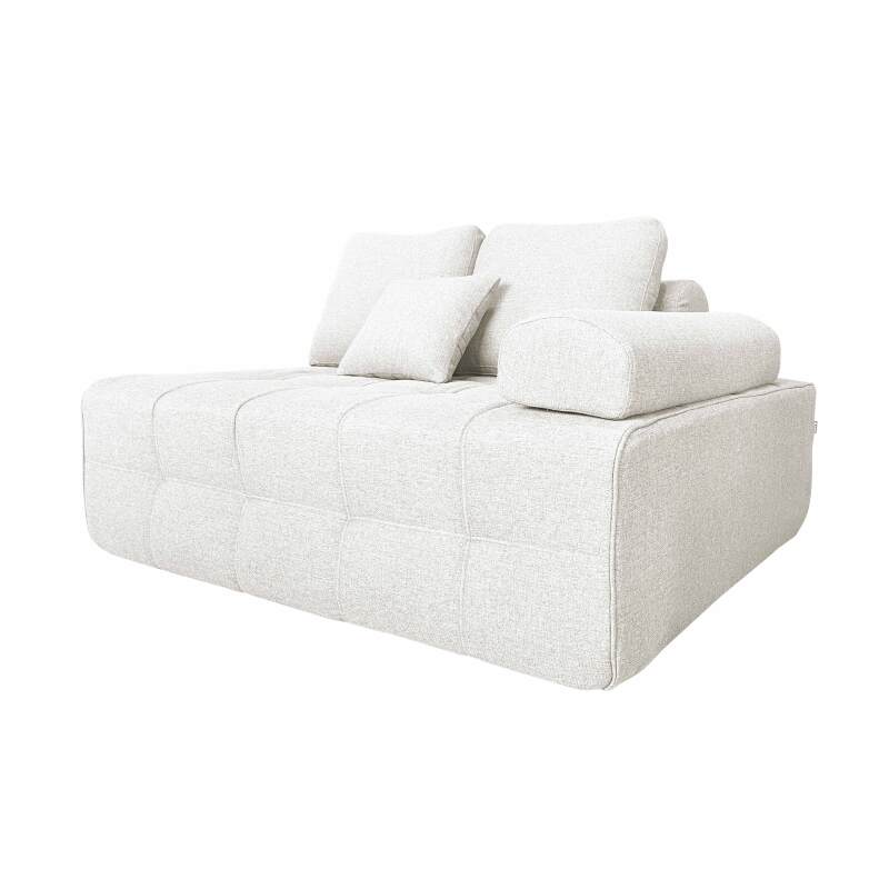 Sillón izquierdo para sofá modular de tela con cojines