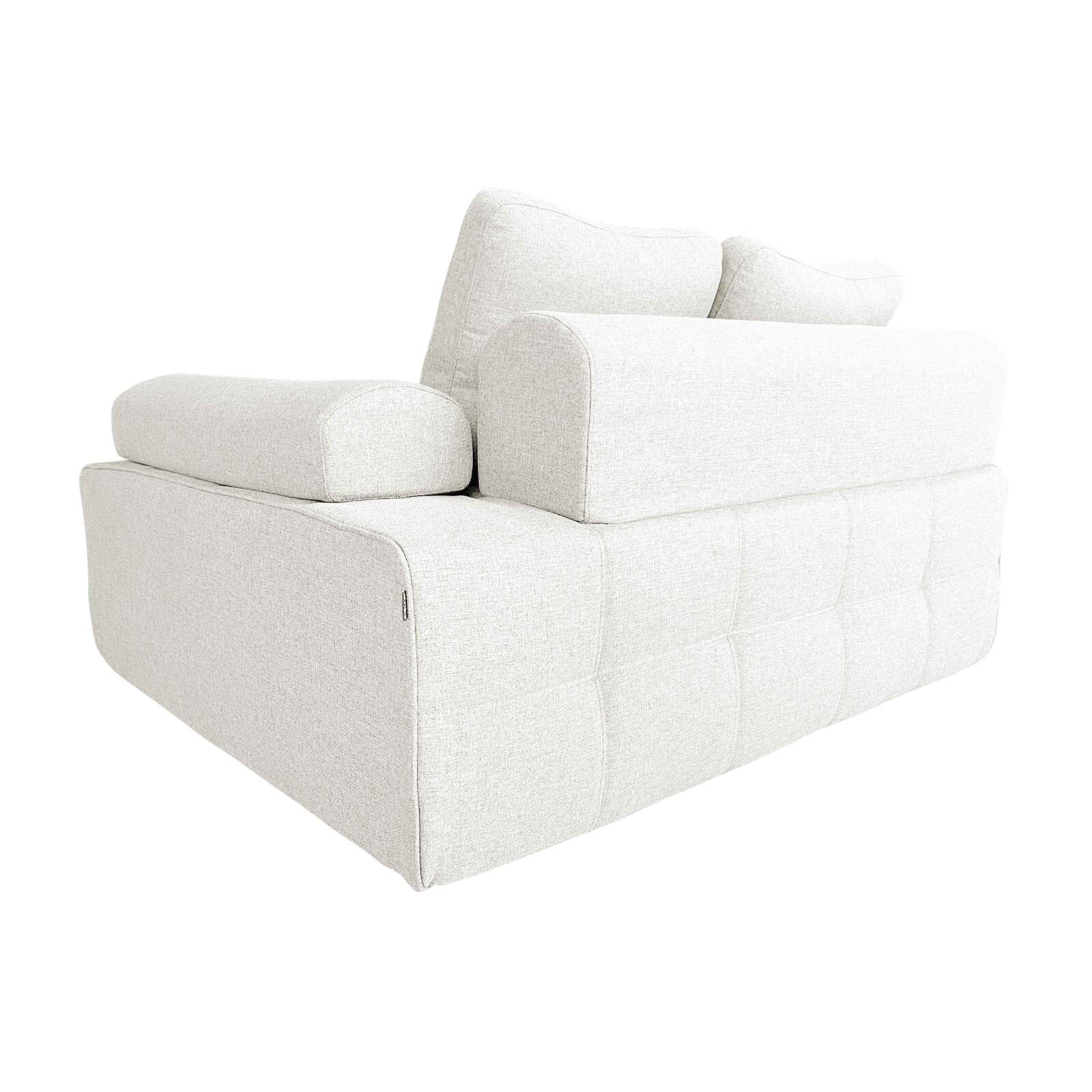 Sillón izquierdo para sofá modular de tela con cojines