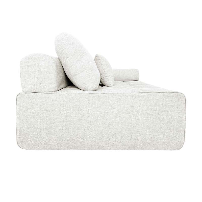 Sillón izquierdo para sofá modular de tela con cojines (4/6)