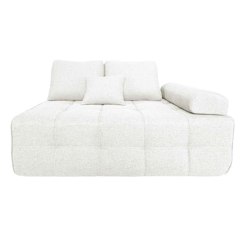 Sillón izquierdo para sofá modular de tela con cojines