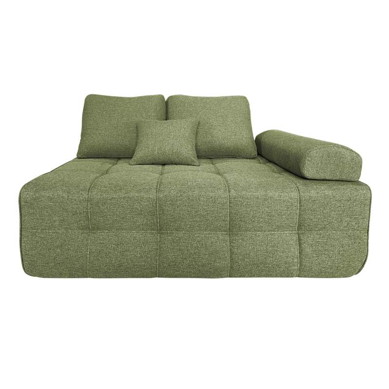 Sillón izquierdo para sofá modular de tela con cojines