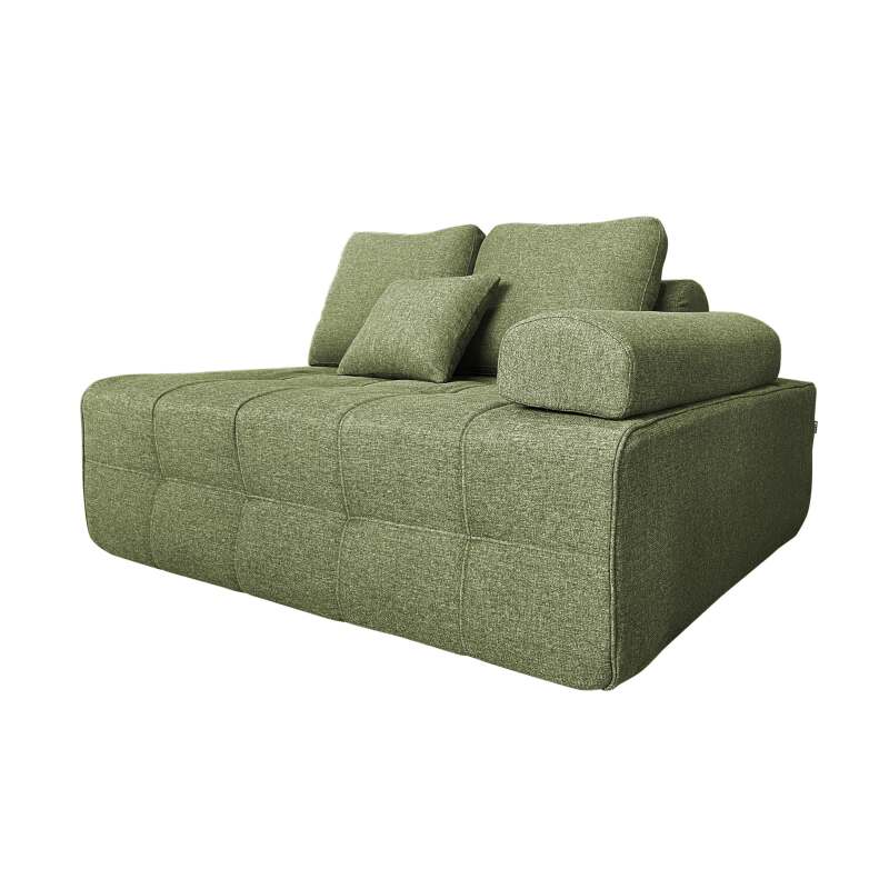 Sillón izquierdo para sofá modular de tela con cojines