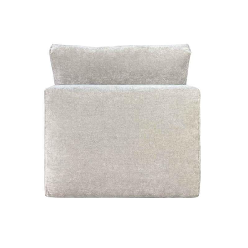 Módulo central de 1 plaza para sofá de tela con cojines
