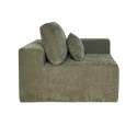 Módulo izquierda de 1 plaza para sofá de tela con cojines
