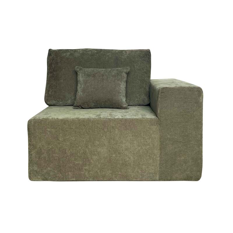 Módulo izquierda de 1 plaza para sofá de tela con cojines
 (3/7)