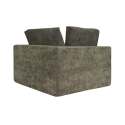 Módulo bien de 1 plaza para sofá de tela con cojines
