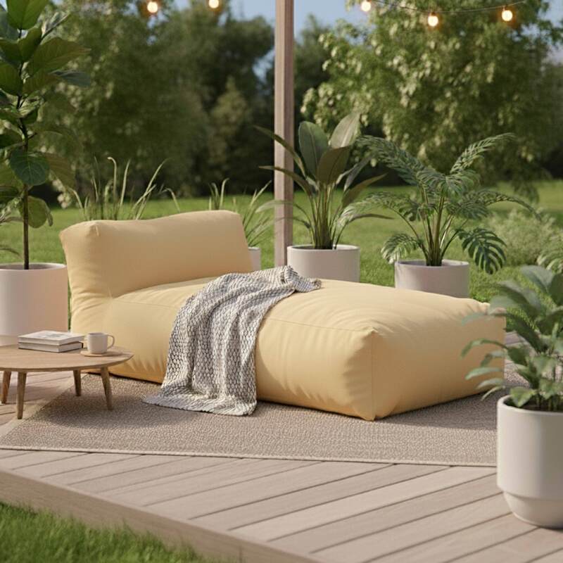 Chaise longue para sofá modular de exterior