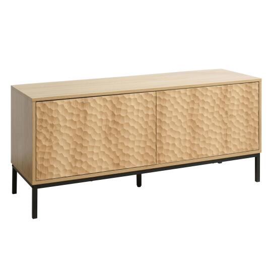 Mueble TV de efecto madera 120 cm | Oviala