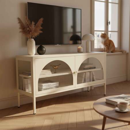 Mueble TV 115cm de metal de estilo moderno