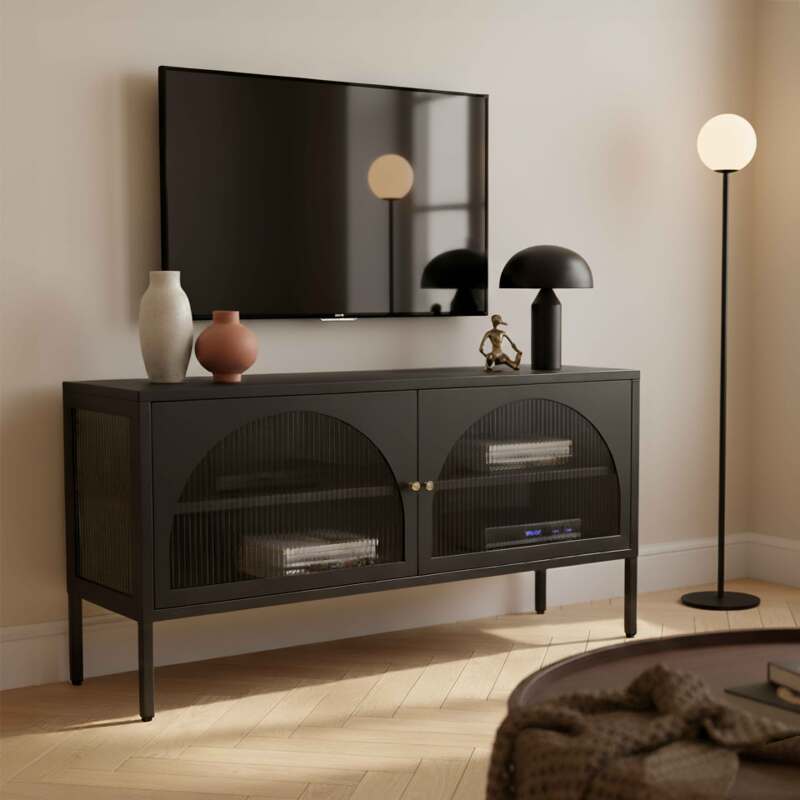Mueble TV 115cm de metal de estilo moderno
