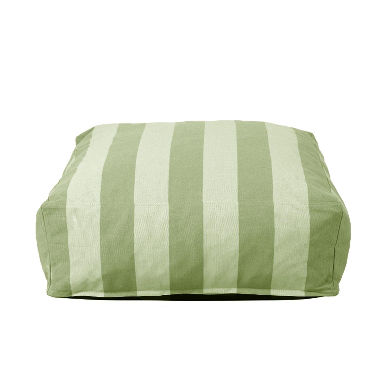 Puf a rayas para sofá modular de exterior