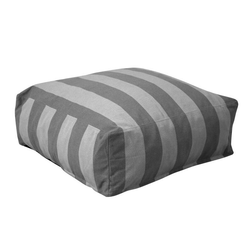 Puf a rayas para sofá modular de exterior