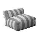 Sillón a rayas para sofá modular de exterior