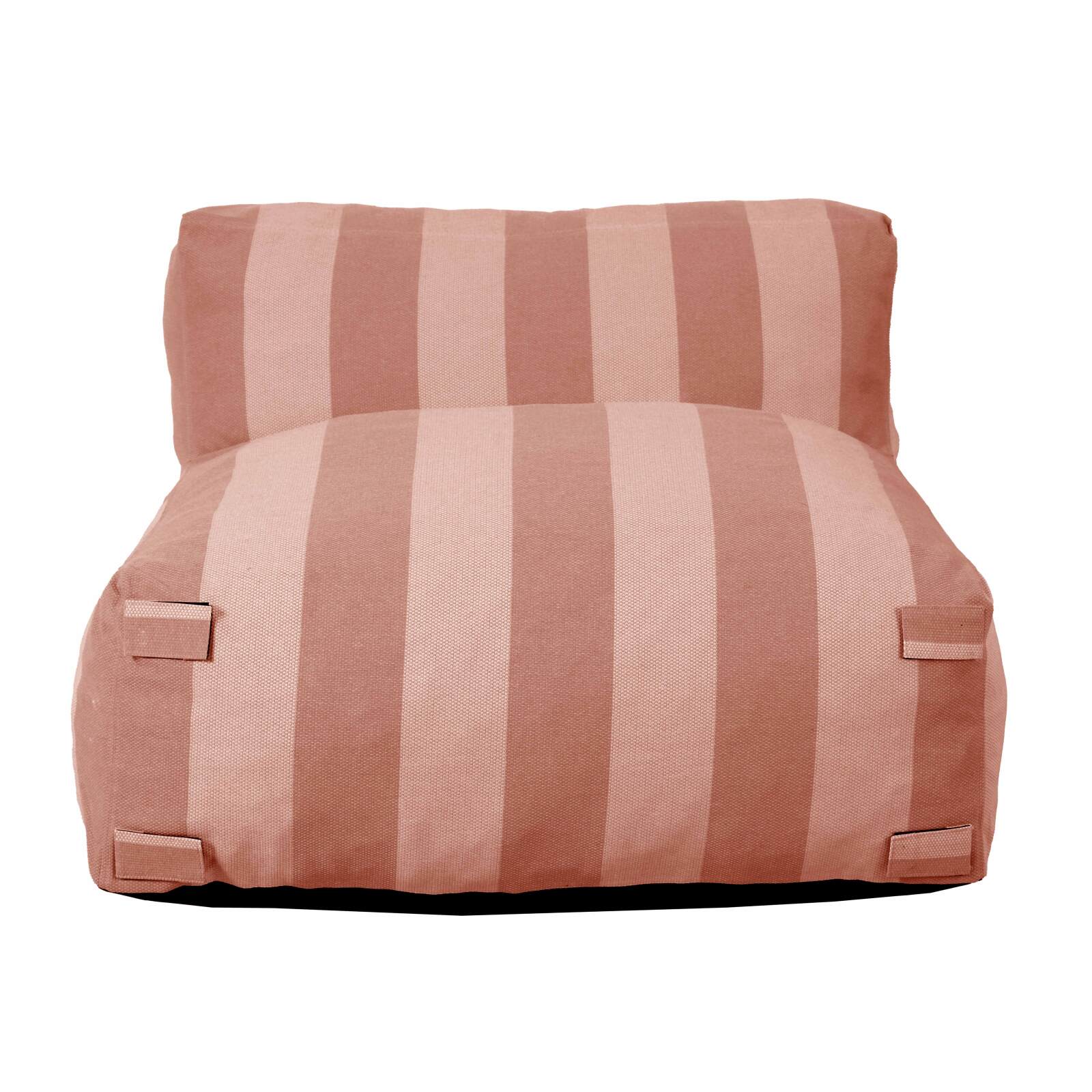 Sillón a rayas para sofá modular de exterior