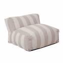 Sillón a rayas para sofá modular de exterior
