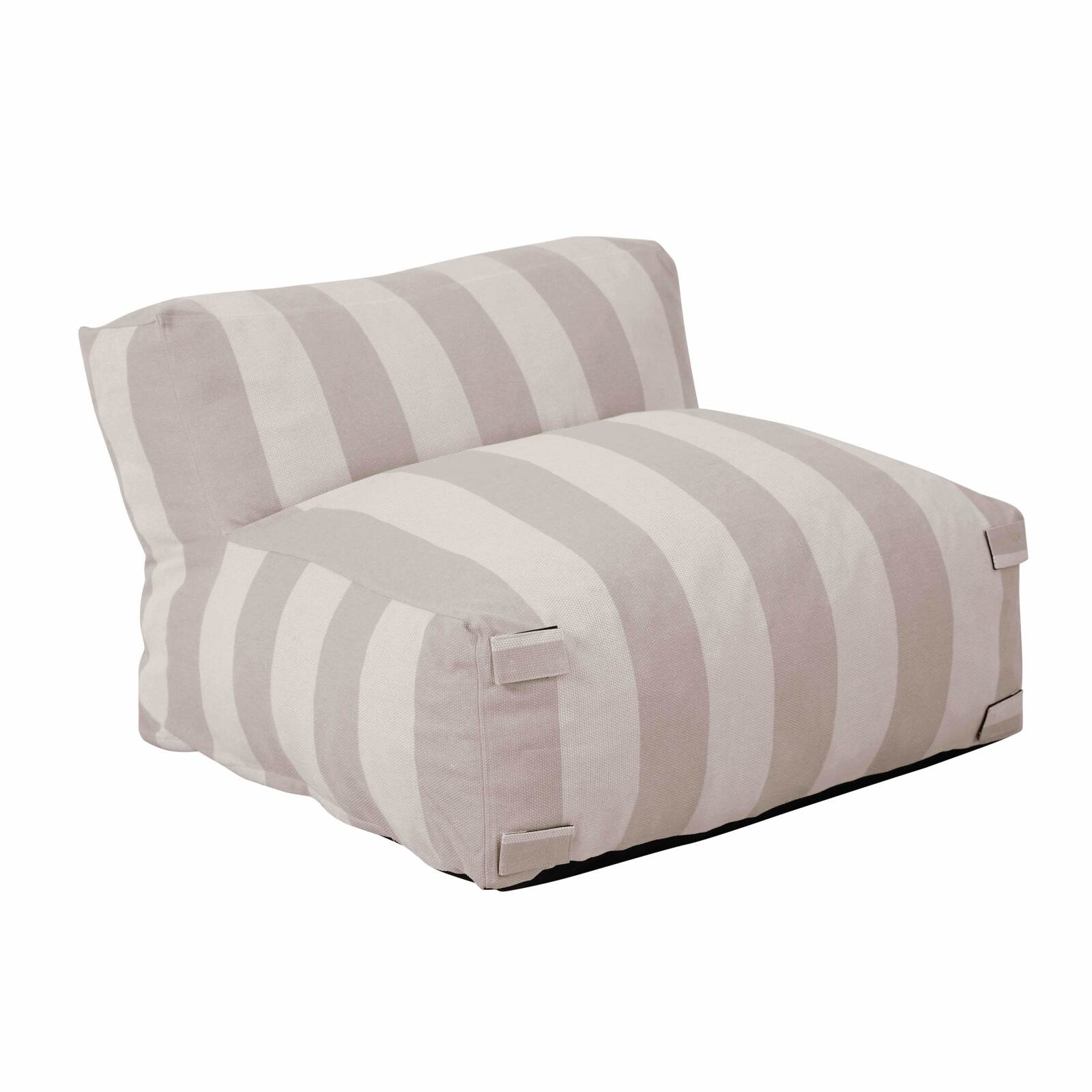 Sillón a rayas para sofá modular de exterior