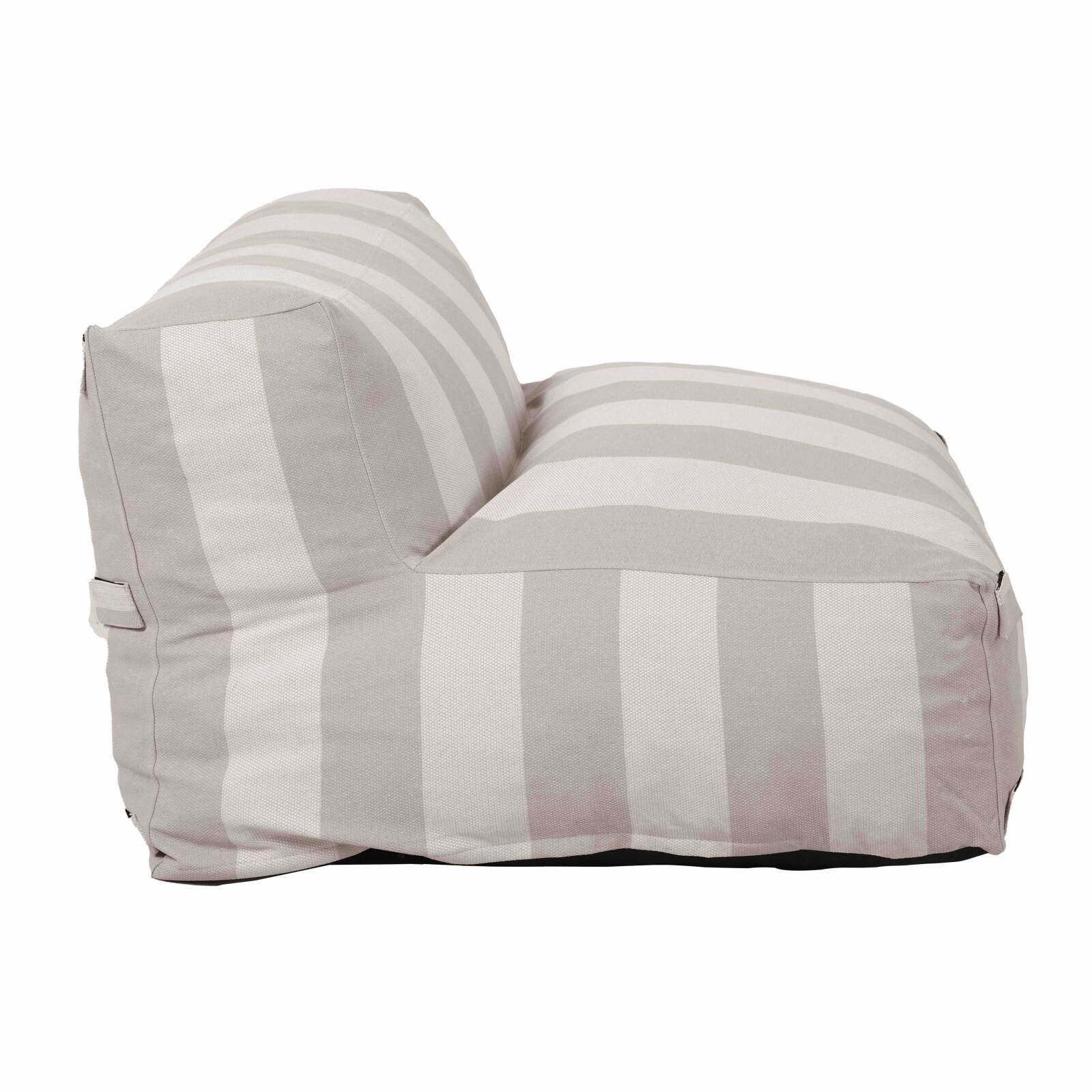 Sillón a rayas para sofá modular de exterior