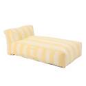 Chaise longue a rayas para sofá modular de exterior