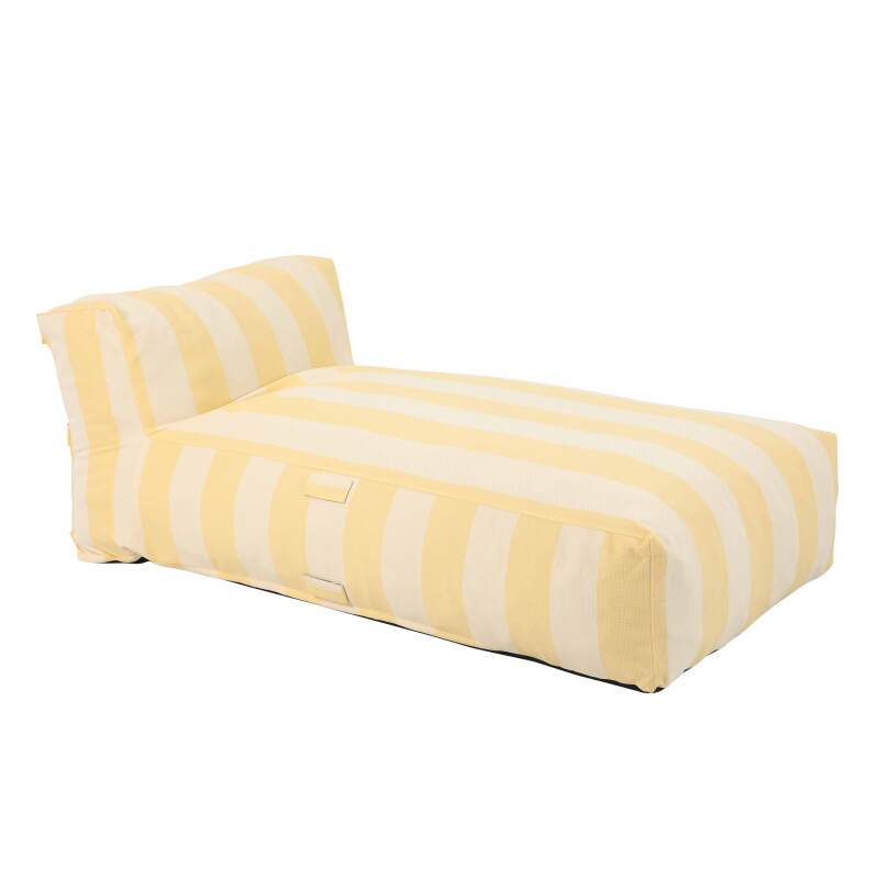 Chaise longue a rayas para sofá modular de exterior