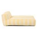 Chaise longue a rayas para sofá modular de exterior