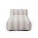 Chaise longue a rayas para sofá modular de exterior