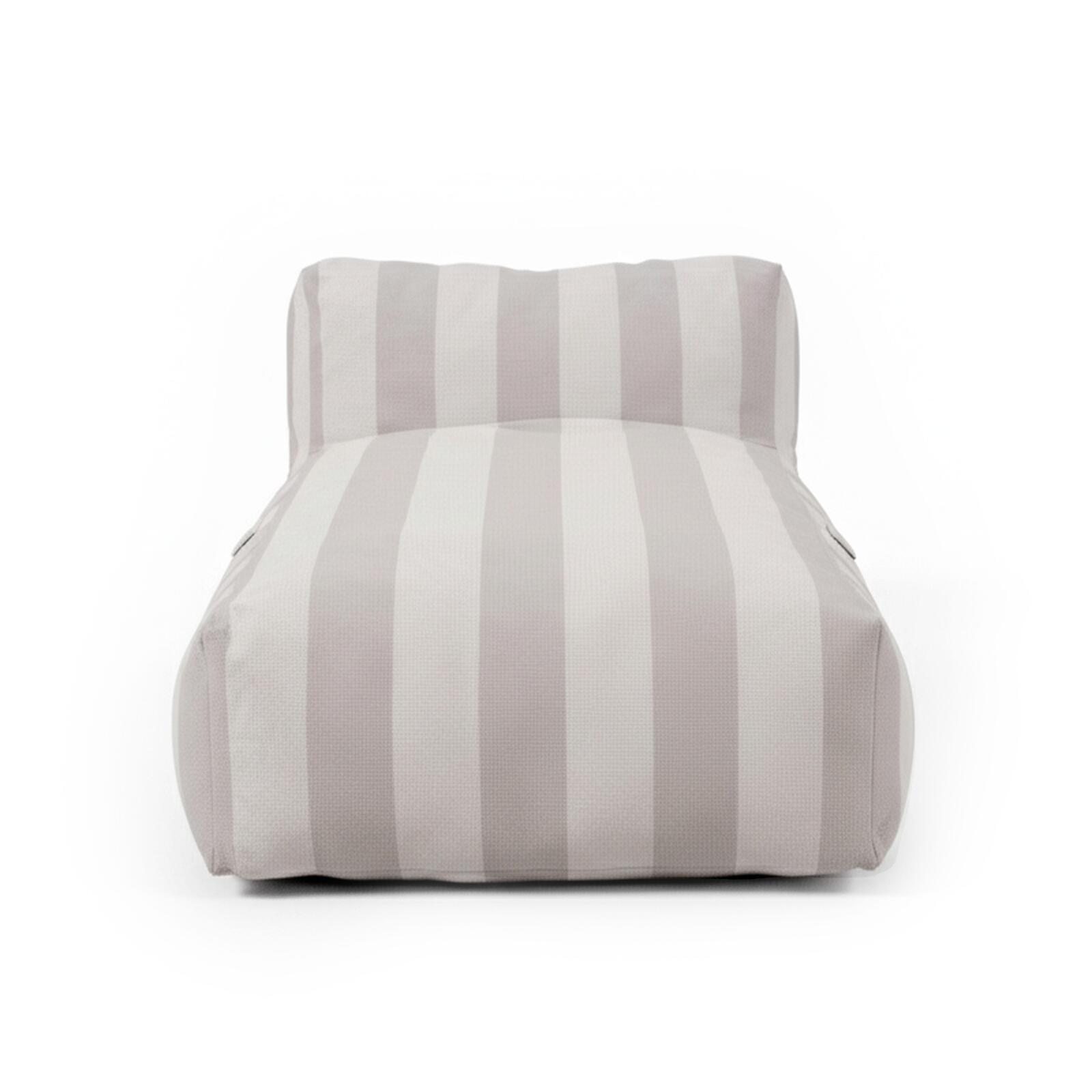 Chaise longue a rayas para sofá modular de exterior
