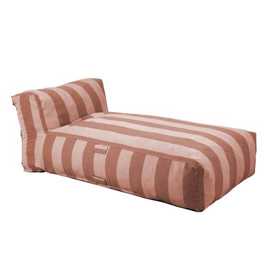 Chaise longue a rayas para sofá modular de exterior | Oviala