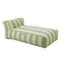 Chaise longue a rayas para sofá modular de exterior
