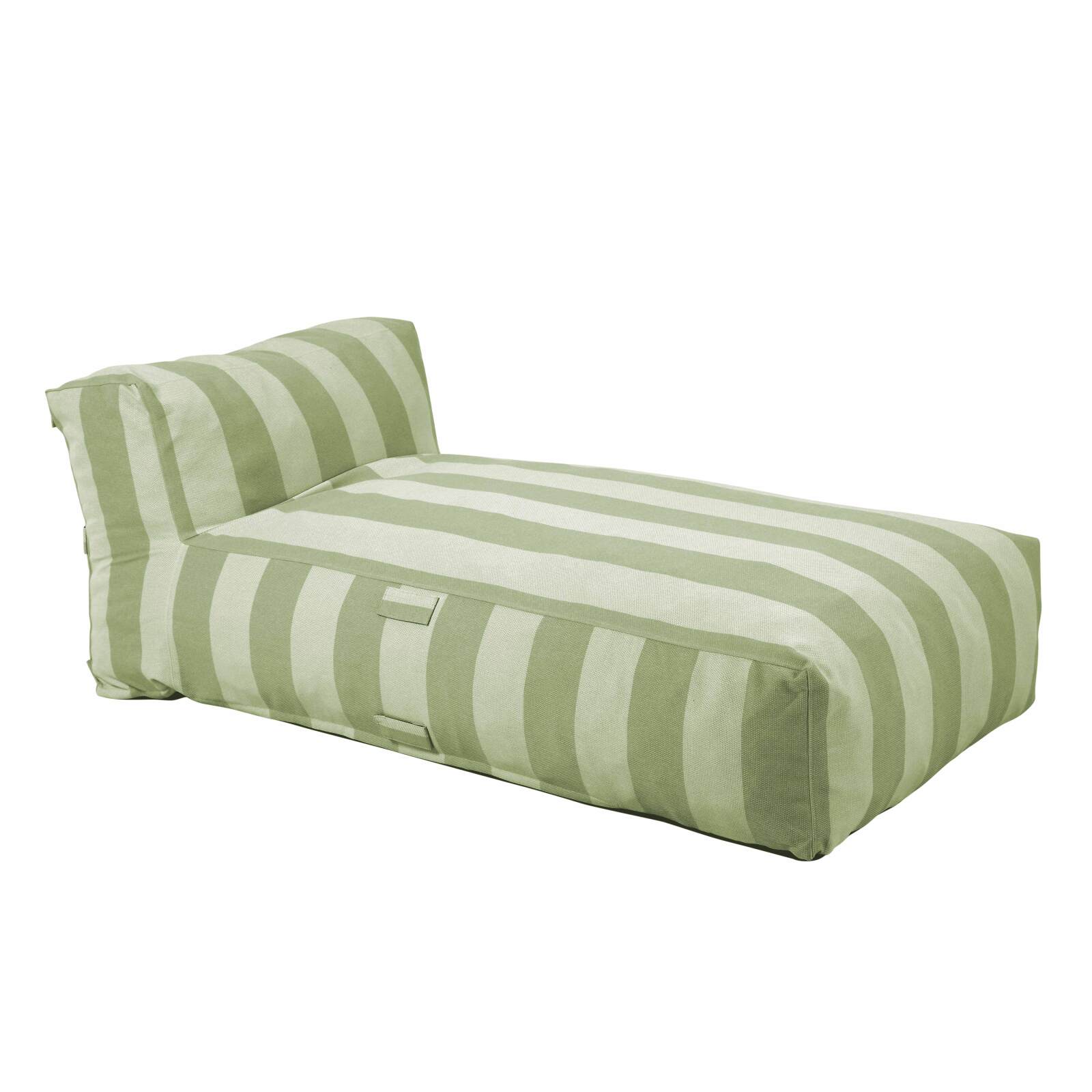 Chaise longue a rayas para sofá modular de exterior