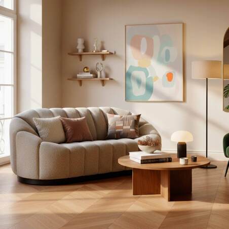 Sofá de 2 plazas de tela