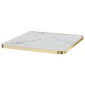 Tablero para mesa de laminado 70x70 cm con cantos de aluminio