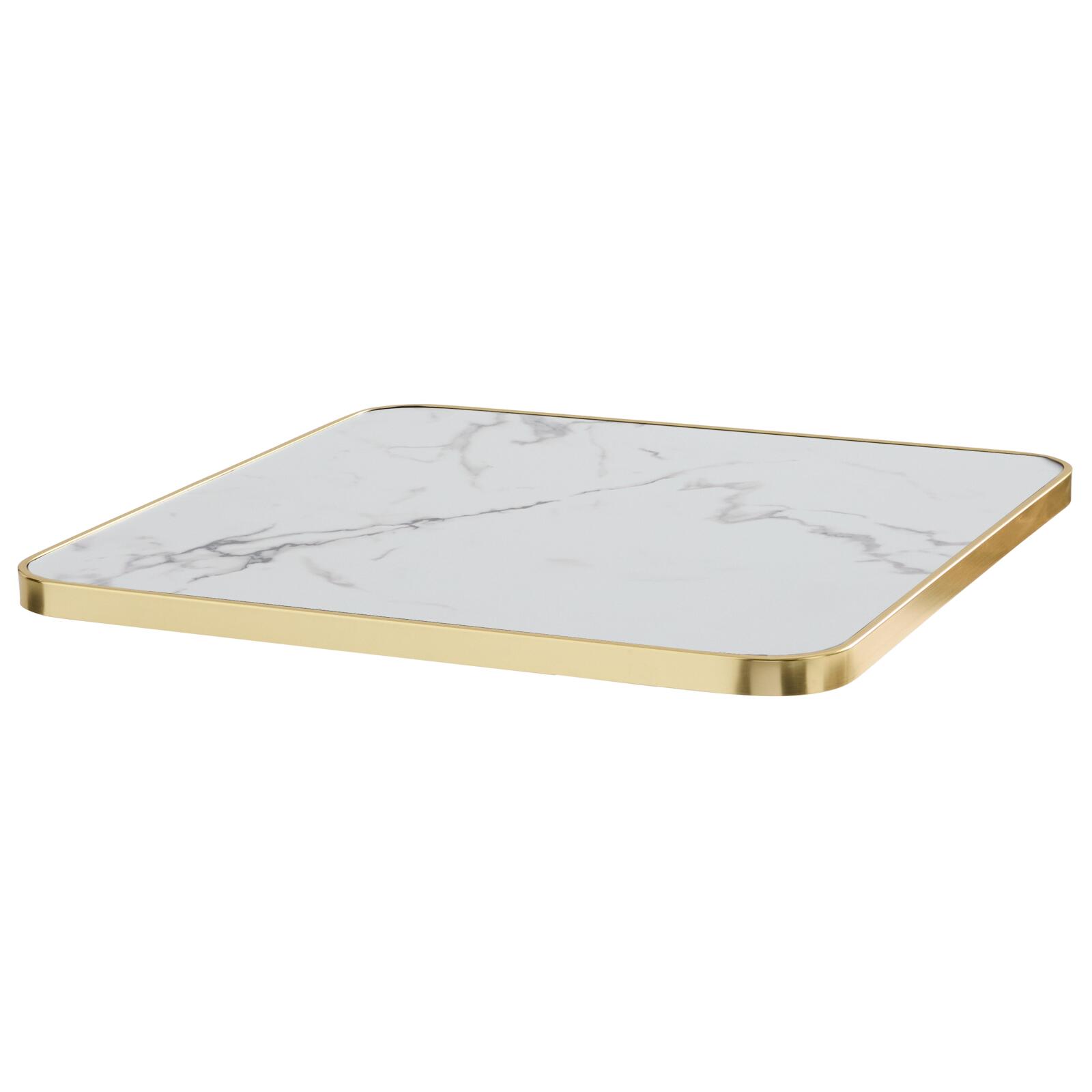 Tablero para mesa de laminado 70x70 cm con cantos de aluminio Tablero para mesa de laminado 70x70 cm con cantos de aluminio