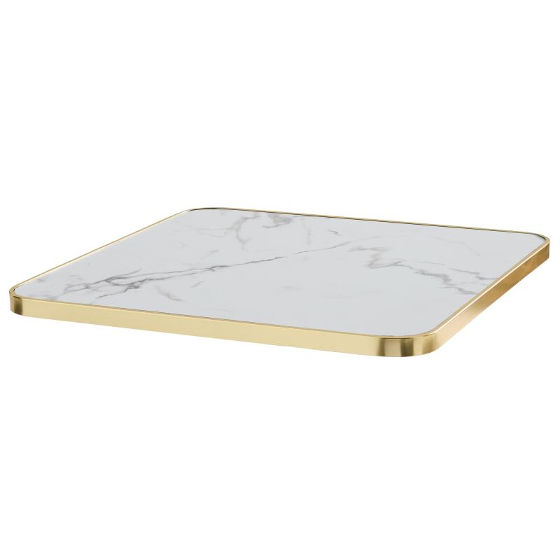 Tablero para mesa de laminado 70x70 cm con cantos de aluminio