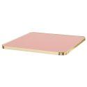 Tablero para mesa de laminado 70x70 cm con cantos de aluminio