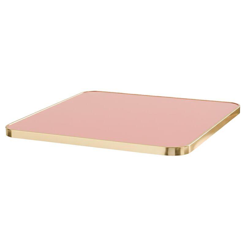 Tablero para mesa de laminado 70x70 cm con cantos de aluminio