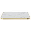 Tablero para mesa de laminado 70x70 cm con cantos de aluminio