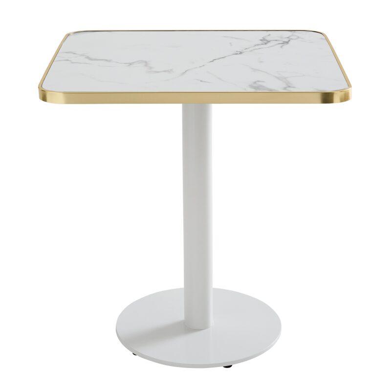 Tablero para mesa de laminado 70x70 cm con cantos de aluminio