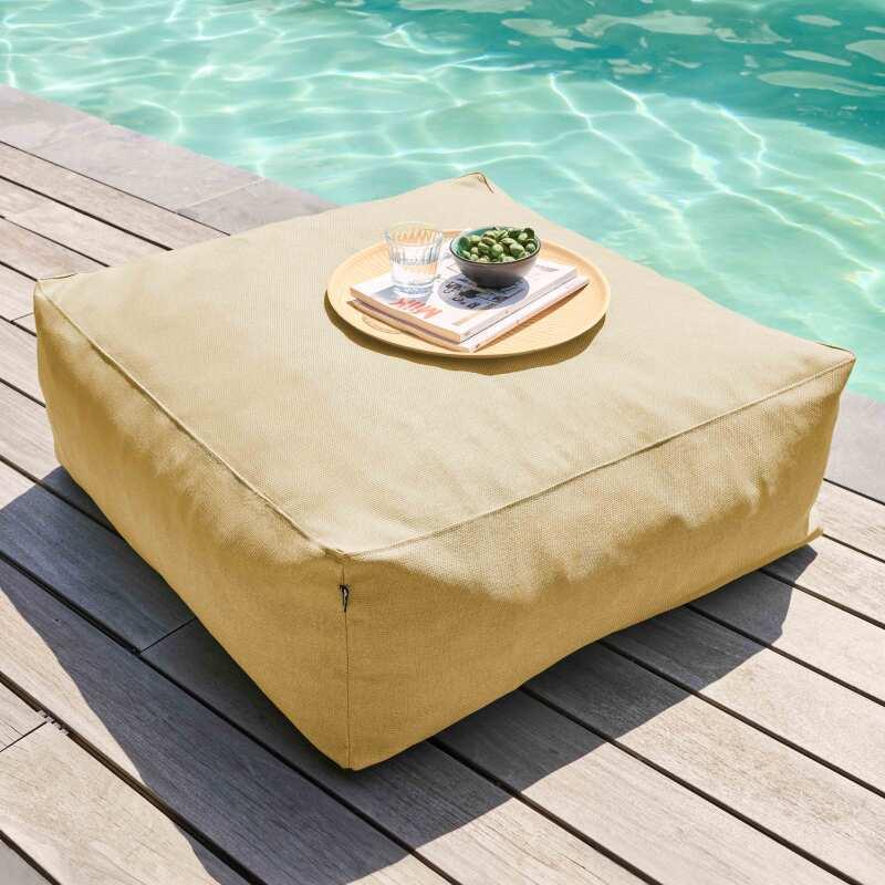 Sofá modular de exterior para 4 personas con 1 sillón, 2 sillones esquineros y 1 puf (4/6)