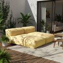 Sofá modular de exterior para 2 personas con 2 chaise longue