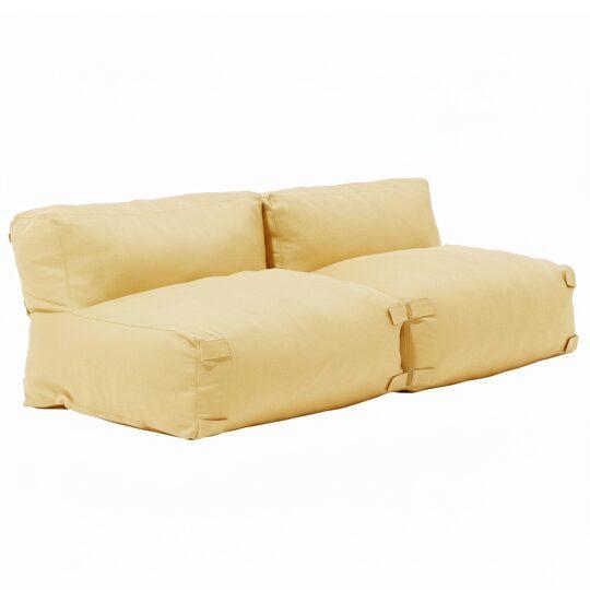 Sofá modular de exterior para 2 personas con 2 sillones | Oviala