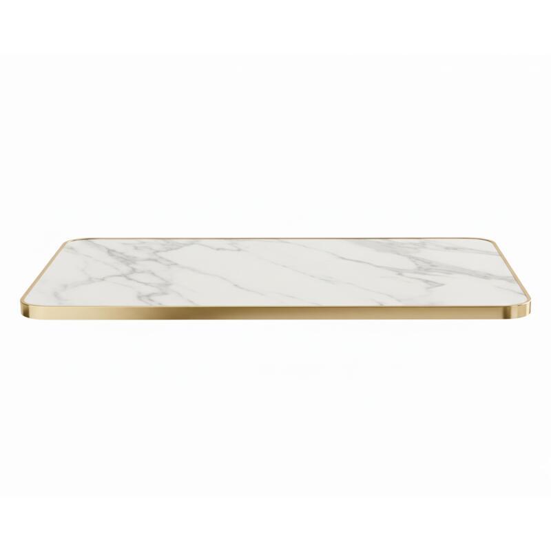 Tablero para mesa de laminado 120x60 cm con cantos de aluminio