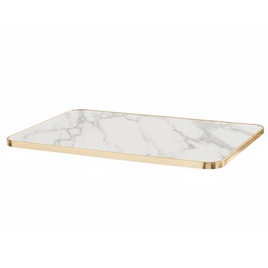 Tablero para mesa de laminado 120x60 cm con cantos de aluminio