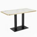 Tablero para mesa de laminado 120x60 cm con cantos de aluminio
