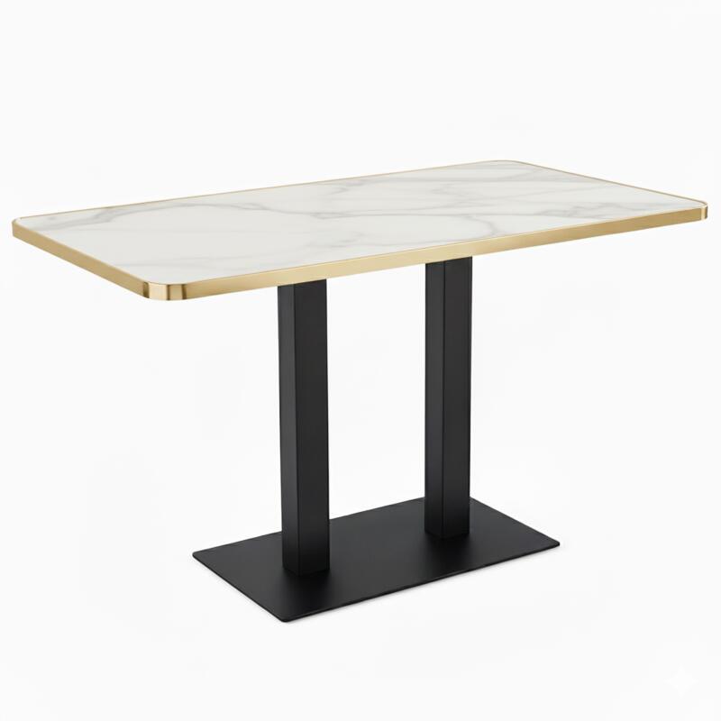 Tablero para mesa de laminado 120x60 cm con cantos de aluminio